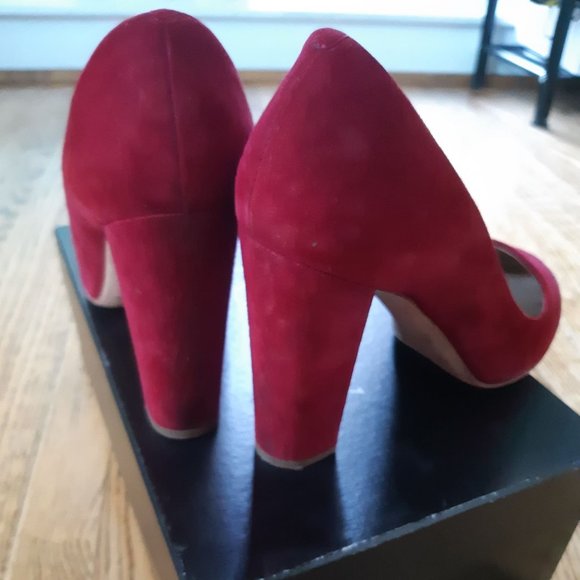 J Crew red suede pumps - Picture 4 of 13
